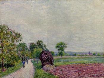 阿爾弗萊德 西斯萊 Countryside near Moret